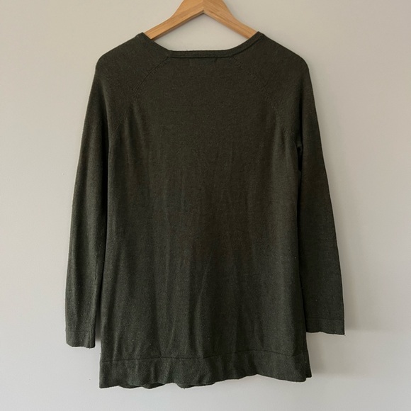 Mossimo Supply Co. Army Green Long Sleeve Sweater - Picture 3 of 5